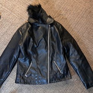 FASHION NOVA XL ELSA FAUX LEATHER JACKET